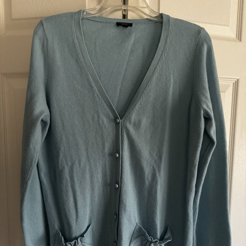 Talbots Blue Button Front Cardigan Sweater – Women’s Medium